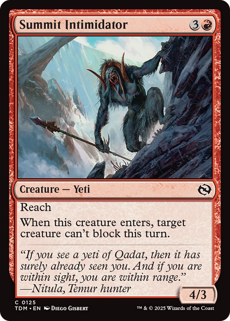 Summit Intimidator [Tarkir: Dragonstorm] | Good Games Cannington