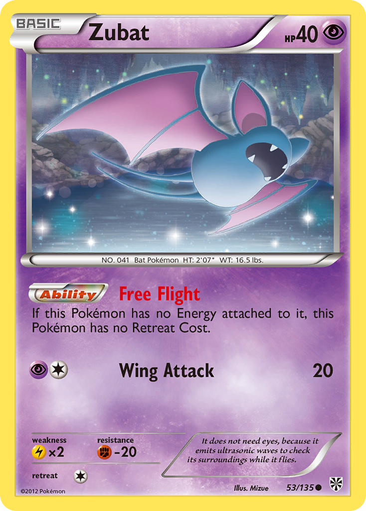Zubat (53/135) [Black & White: Plasma Storm] | Good Games Cannington