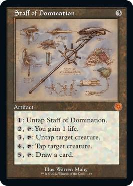 Staff of Domination Schematic 119/63 (The Brothers' War: Retro Frame Artifacts)  | Good Games Cannington