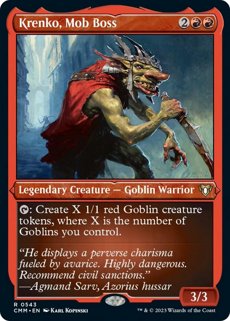 Krenko, Mob Boss (Foil Etched) [Commander Masters] | Good Games Cannington