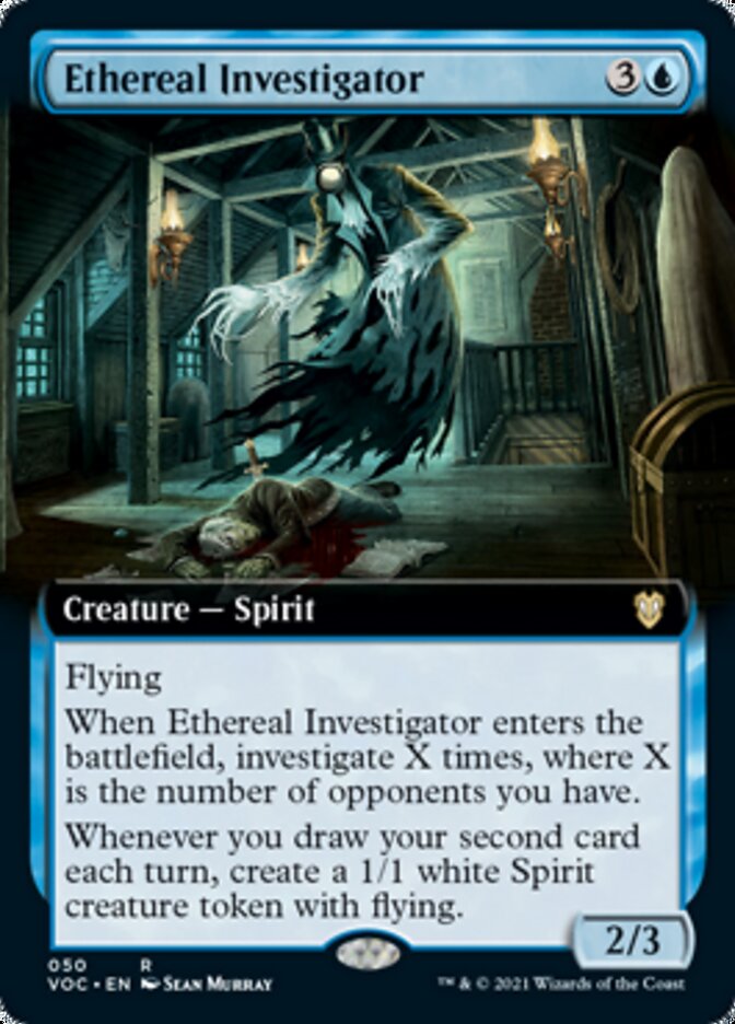 Ethereal Investigator (Extended Art) [Innistrad: Crimson Vow Commander] | Good Games Cannington