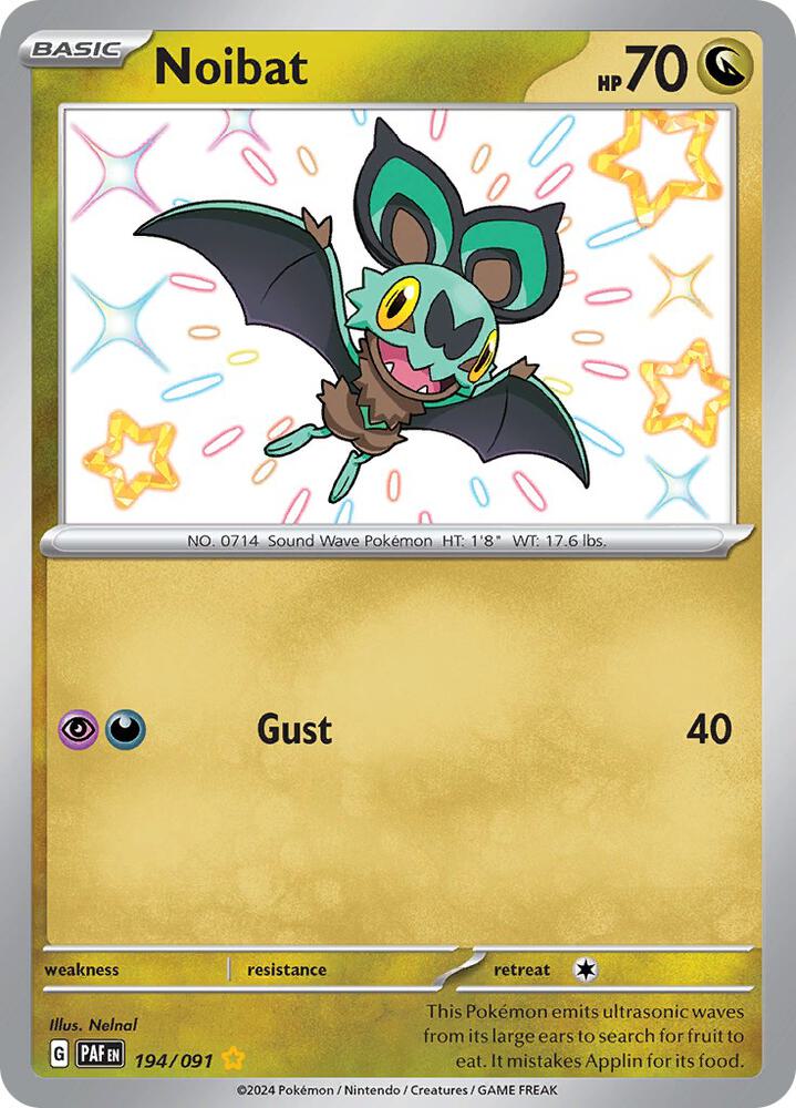 Noibat 194/091 (SV: Paldean Fates)  - Holofoil | Good Games Cannington