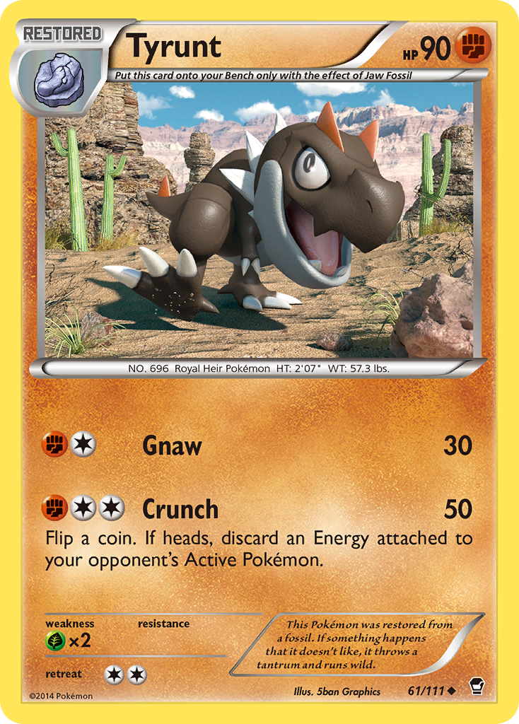 Tyrunt (61/111) [XY: Furious Fists] | Good Games Cannington