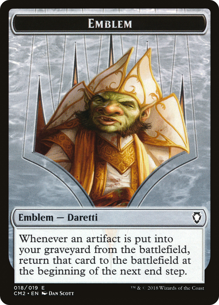 Treasure // Daretti Emblem Double-Sided Token [Secret Lair Drop Series] | Good Games Cannington