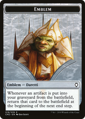 Treasure // Daretti Emblem Double-Sided Token [Secret Lair Drop Series] | Good Games Cannington
