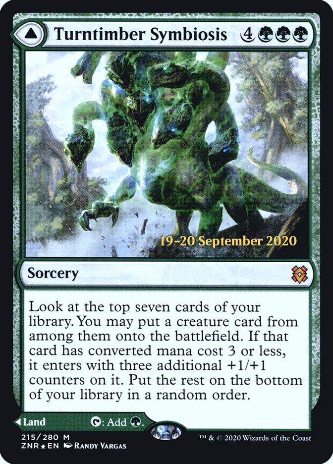 Turntimber Symbiosis // Turntimber, Serpentine Wood [Zendikar Rising Prerelease Promos] | Good Games Cannington