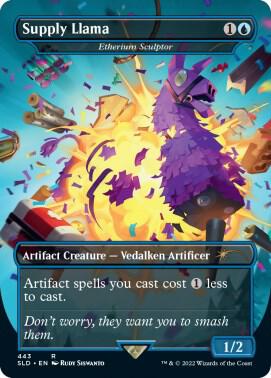 Supply Llama // Etherium Sculptor 443 (Secret Lair Drop Series)  - Borderless Foil | Good Games Cannington