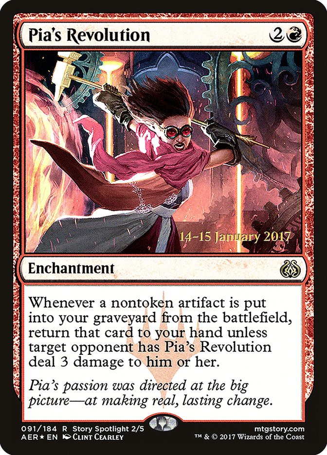 Pia's Revolution [Aether Revolt Prerelease Promos] | Good Games Cannington