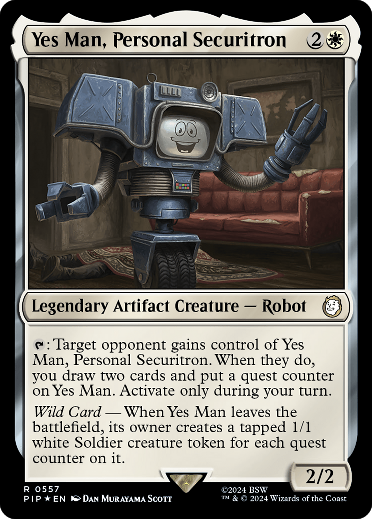 Yes Man, Personal Securitron (Surge Foil) [Fallout] | Good Games Cannington