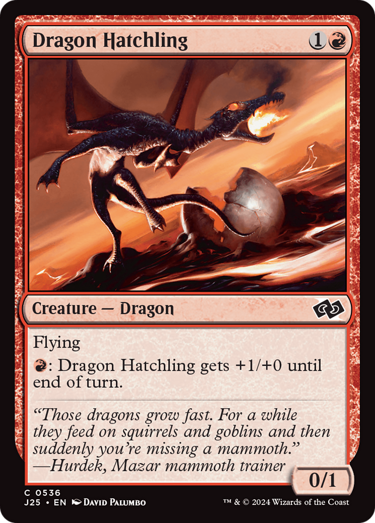 Dragon Hatchling [Foundations Jumpstart] | Good Games Cannington