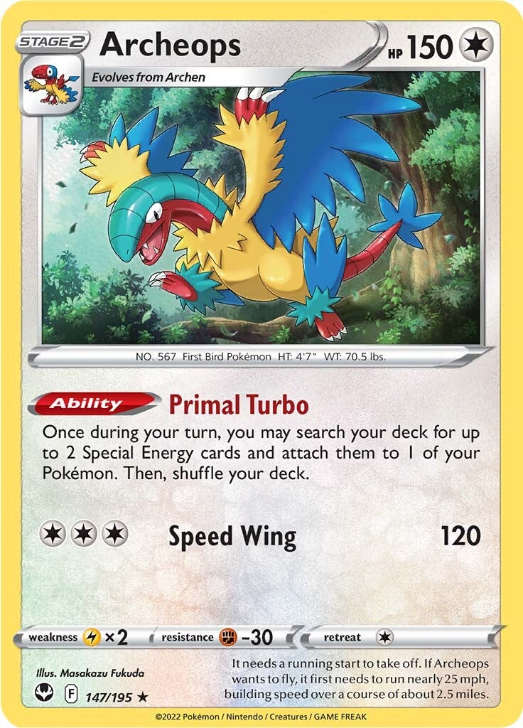 Archeops (147/195) [Sword & Shield: Silver Tempest] | Good Games Cannington