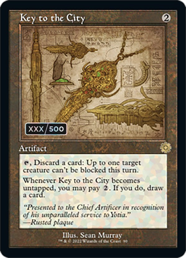 Key to the City (Retro Schematic) (Serialized) [The Brothers' War Retro Artifacts] | Good Games Cannington