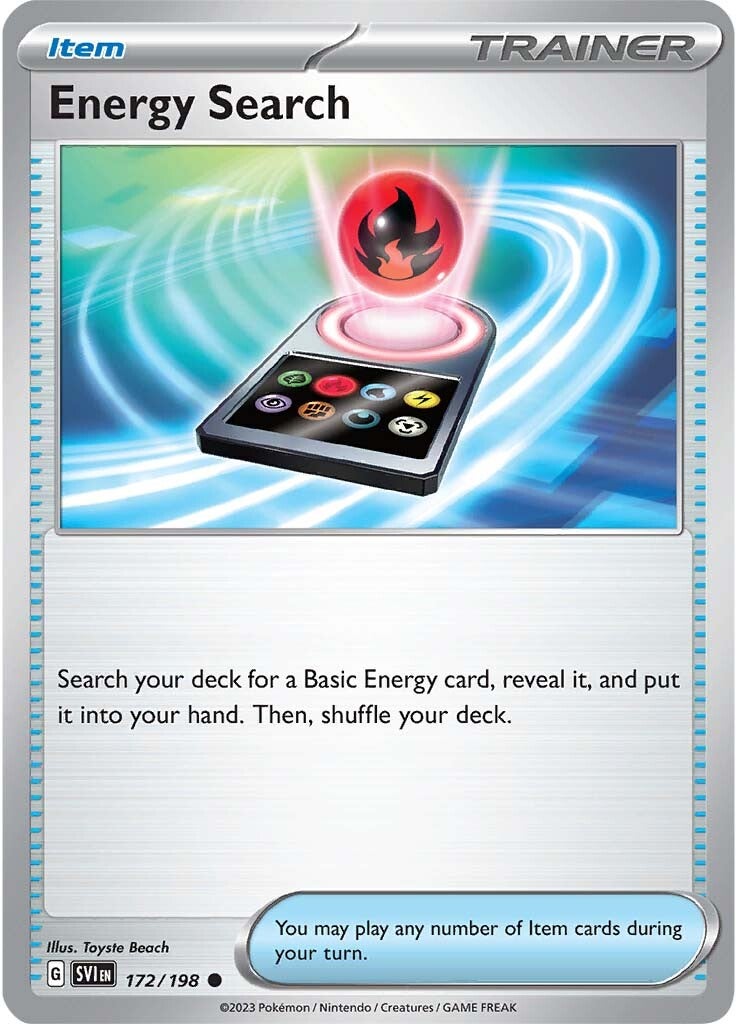 Energy Search (172/198) [Scarlet & Violet: Base Set] | Good Games Cannington