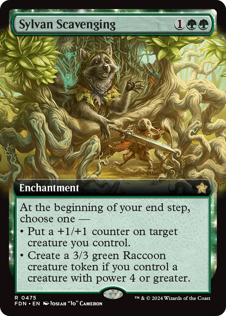 Sylvan Scavenging (Extended Art) [Foundations] | Good Games Cannington