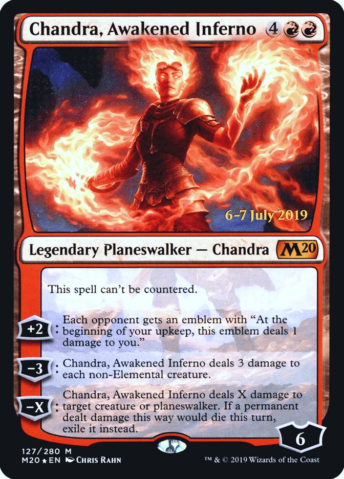 Chandra, Awakened Inferno [Core Set 2020 Prerelease Promos] | Good Games Cannington