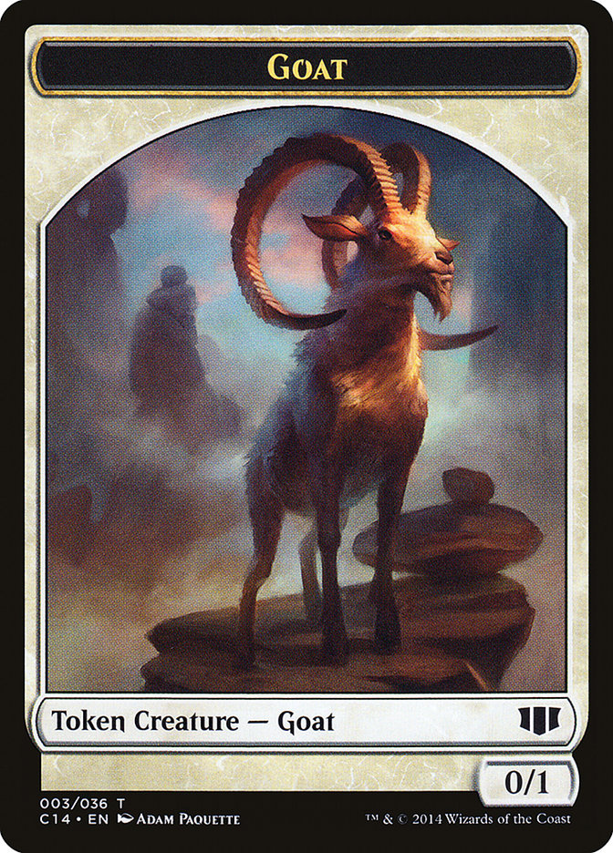 Wurm (032/036) // Goat Double-Sided Token [Commander 2014 Tokens] | Good Games Cannington