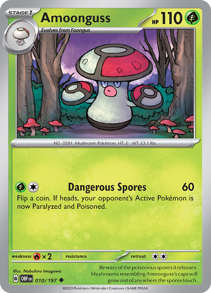 Amoonguss (010/197) [Scarlet & Violet: Obsidian Flames] | Good Games Cannington