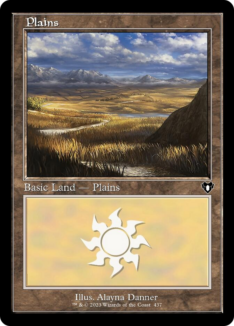 Plains (437) (Retro) [Commander Masters] | Good Games Cannington