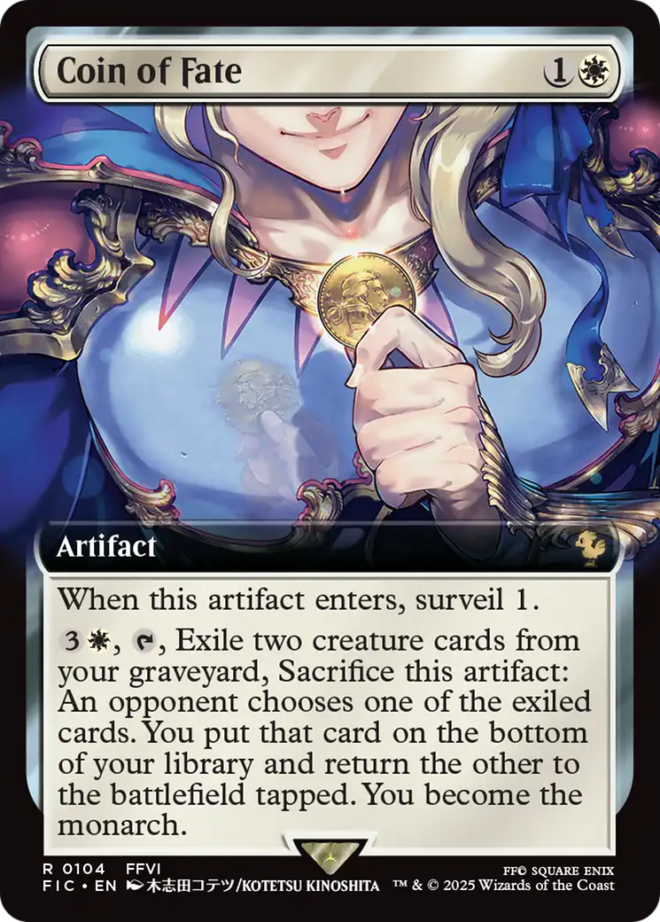 Coin of Fate (Extended Art) [FINAL FANTASY Commander] | Good Games Cannington