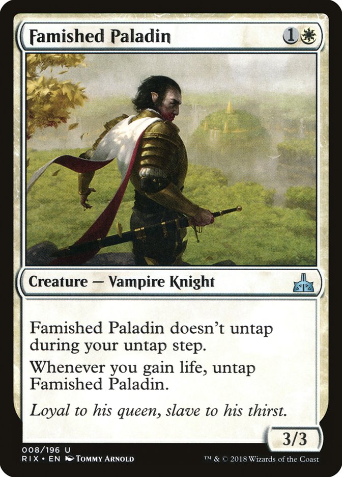 Famished Paladin 8/196 (Rivals of Ixalan)  - Foil | Good Games Cannington