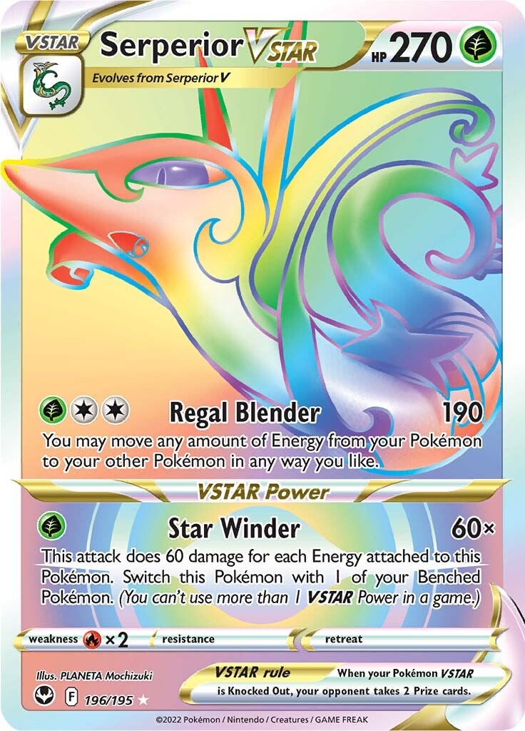 Serperior VSTAR (196/195) [Sword & Shield: Silver Tempest] | Good Games Cannington