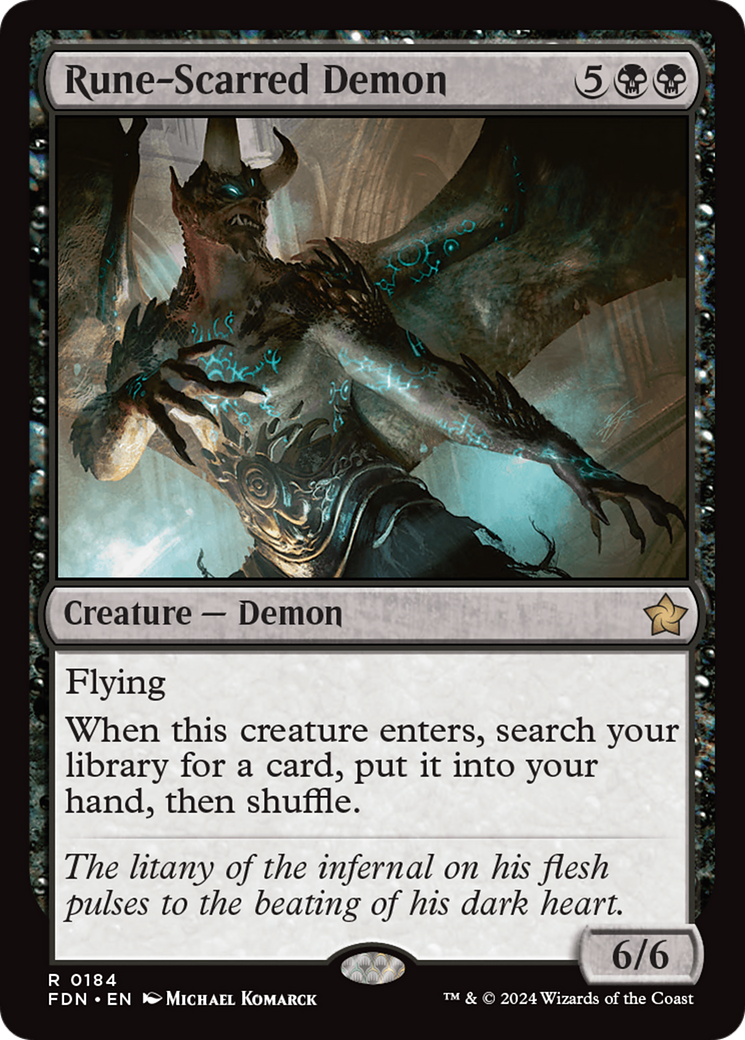 Rune-Scarred Demon [Foundations] | Good Games Cannington