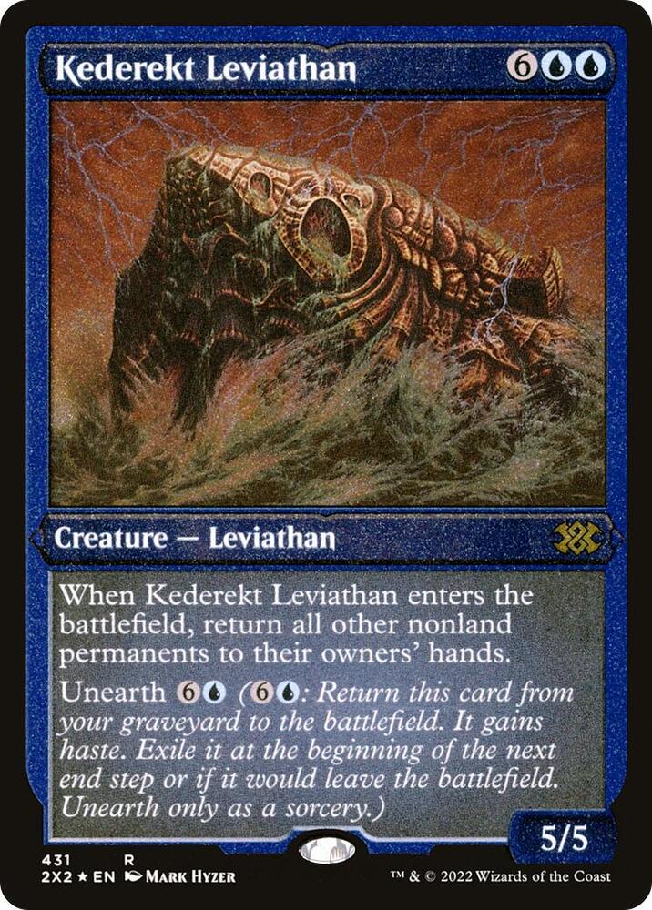 Kederekt Leviathan Foil Etched 431 (Double Masters 2022)  - Foil | Good Games Cannington