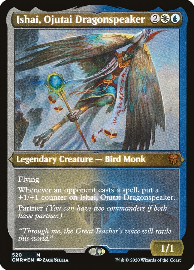 Ishai, Ojutai Dragonspeaker (Etched) [Commander Legends] | Good Games Cannington
