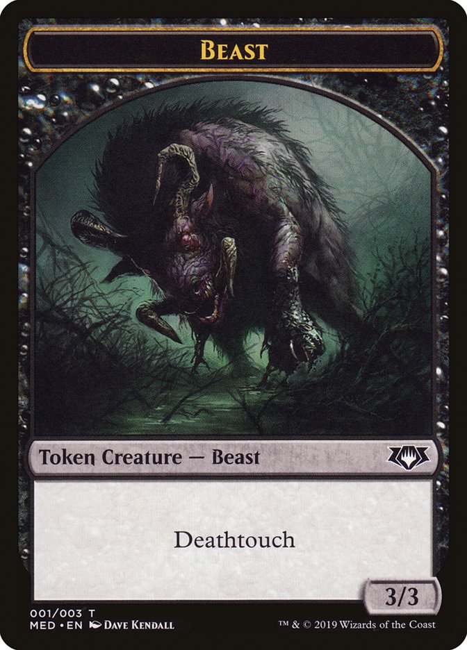 Beast Token [Mythic Edition Tokens] | Good Games Cannington