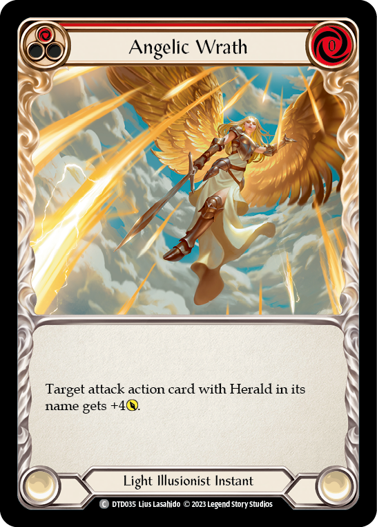 Angelic Wrath (Red) [DTD035] (Dusk Till Dawn)  Rainbow Foil | Good Games Cannington