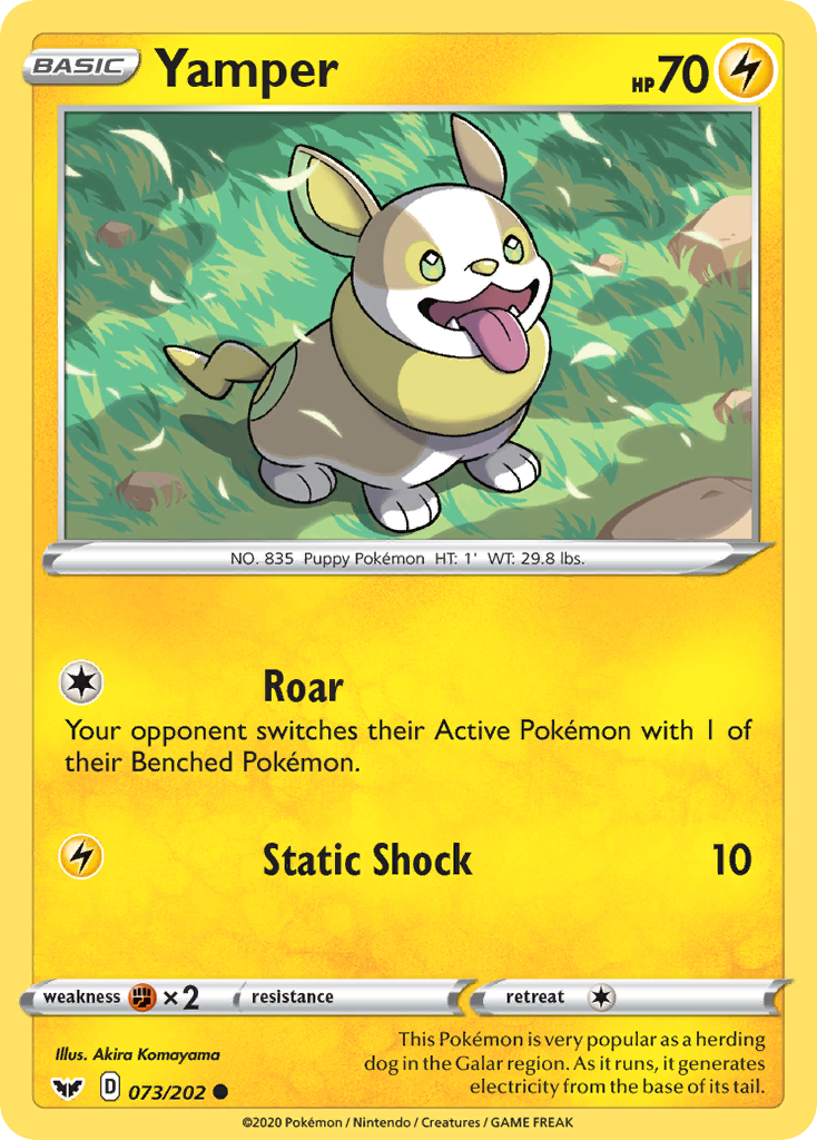 Yamper (073/202) [Sword & Shield: Base Set] | Good Games Cannington