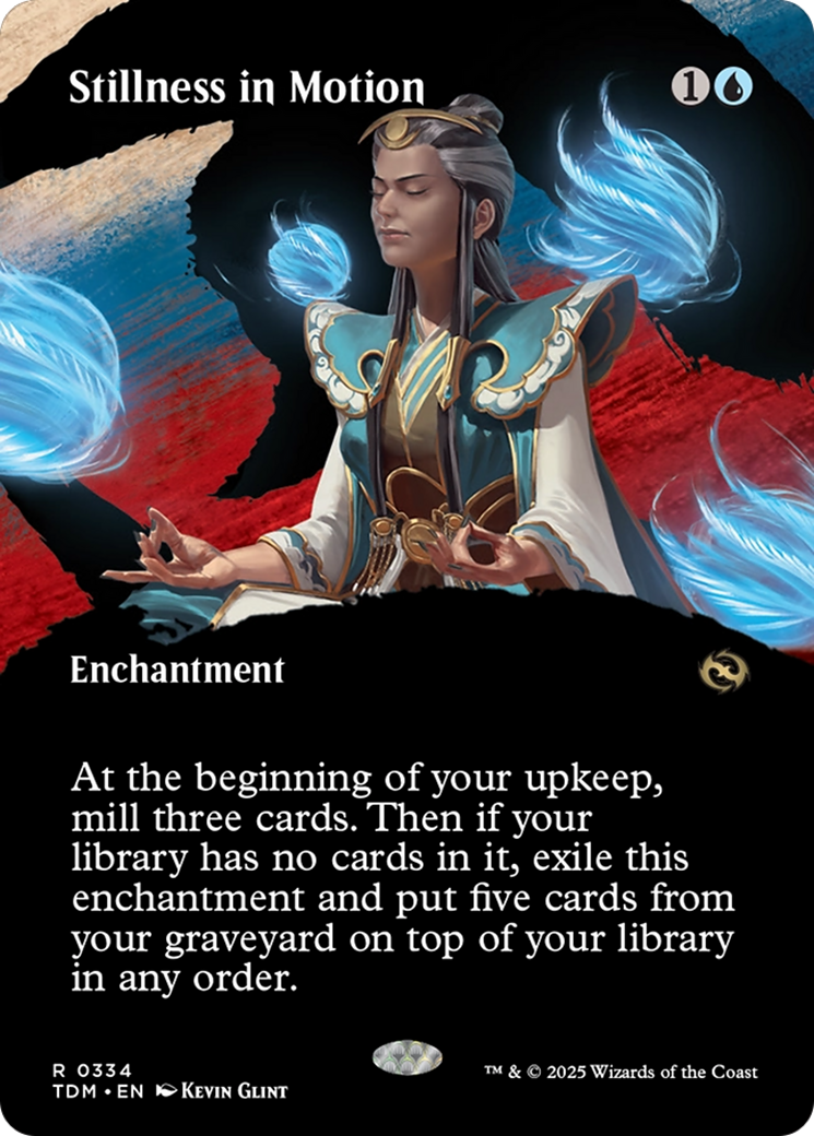 Stillness in Motion (Borderless) [Tarkir: Dragonstorm] | Good Games Cannington