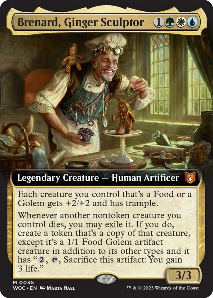 Brenard, Ginger Sculptor (Extended Art) [Wilds of Eldraine Commander] | Good Games Cannington