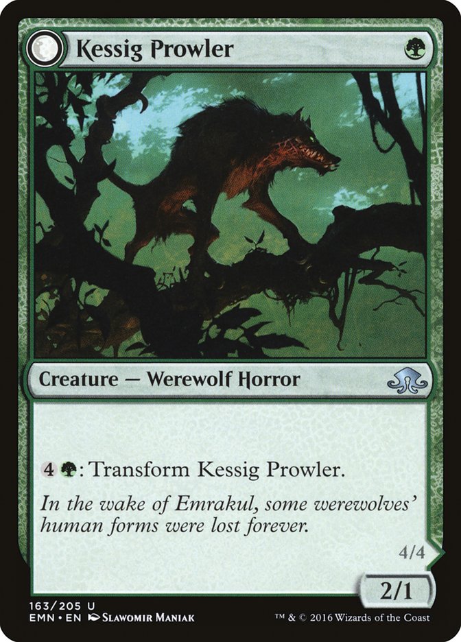 Kessig Prowler // Sinuous Predator [Eldritch Moon] | Good Games Cannington