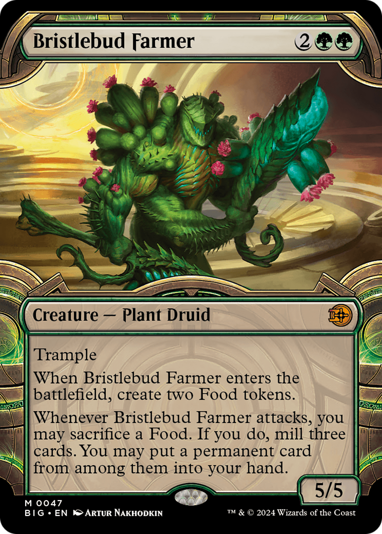 Bristlebud Farmer (Showcase) [Outlaws of Thunder Junction: The Big Score] | Good Games Cannington