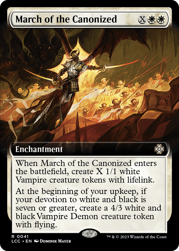 March of the Canonized (Extended Art) [The Lost Caverns of Ixalan Commander] | Good Games Cannington