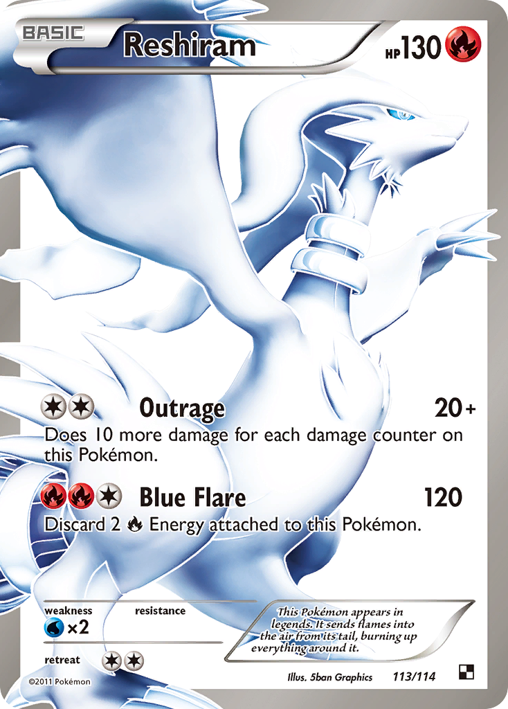 Reshiram (113/114) [Black & White: Base Set] | Good Games Cannington