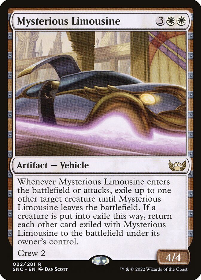 Mysterious Limousine 22/281 (Streets of New Capenna)  - Foil | Good Games Cannington