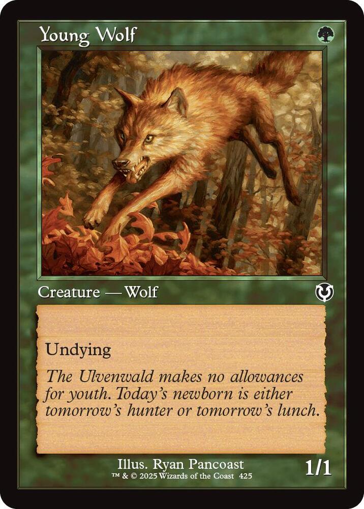 Young Wolf Retro Frame 425 (Innistrad Remastered)  | Good Games Cannington