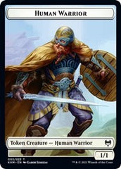 Human Warrior // Shard Double-Sided Token [Kaldheim Tokens] | Good Games Cannington