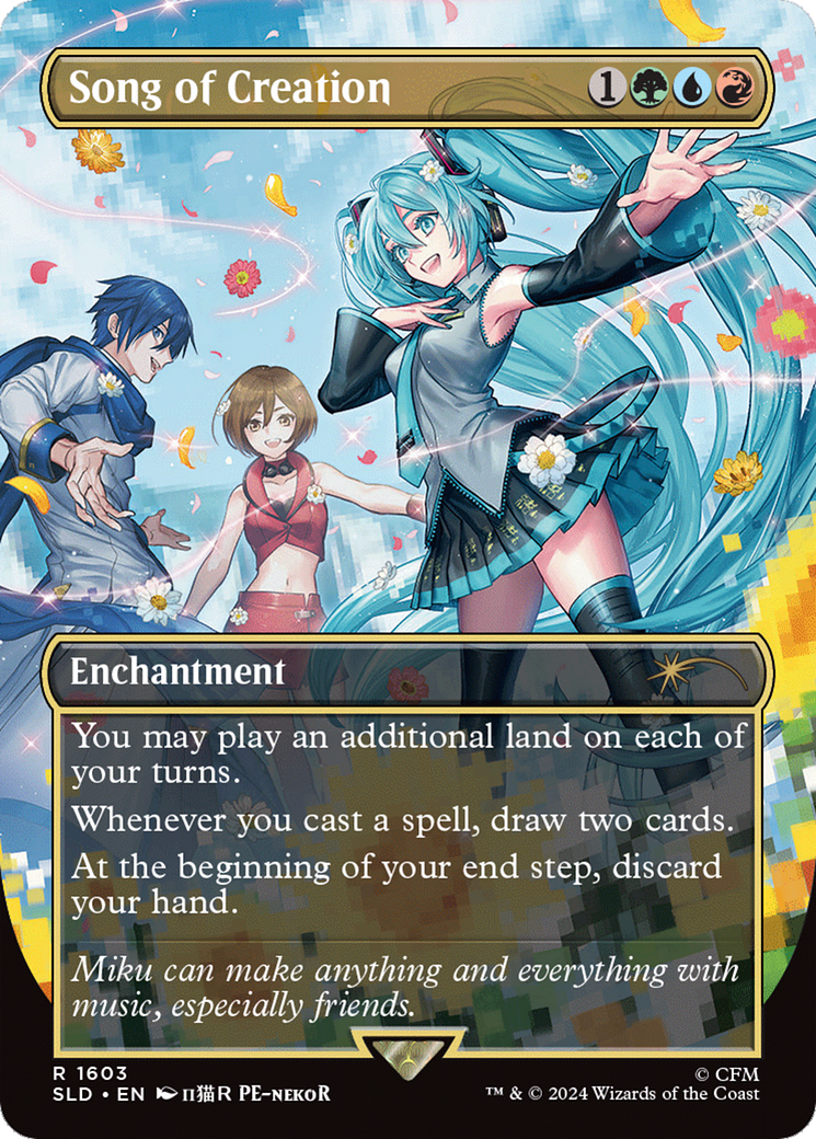 Song of Creation (Rainbow Foil) [Secret Lair Drop Series] | Good Games Cannington