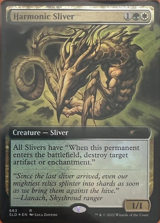 Harmonic Sliver (Extended Art) [Secret Lair Drop Promos] | Good Games Cannington