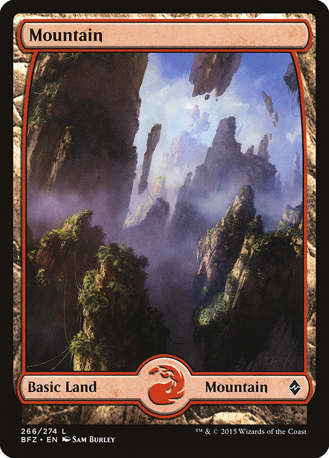 Mountain (266) (Full Art) [Battle for Zendikar] | Good Games Cannington