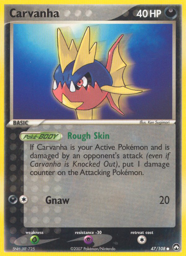 Carvanha (47/108) [EX: Power Keepers] | Good Games Cannington