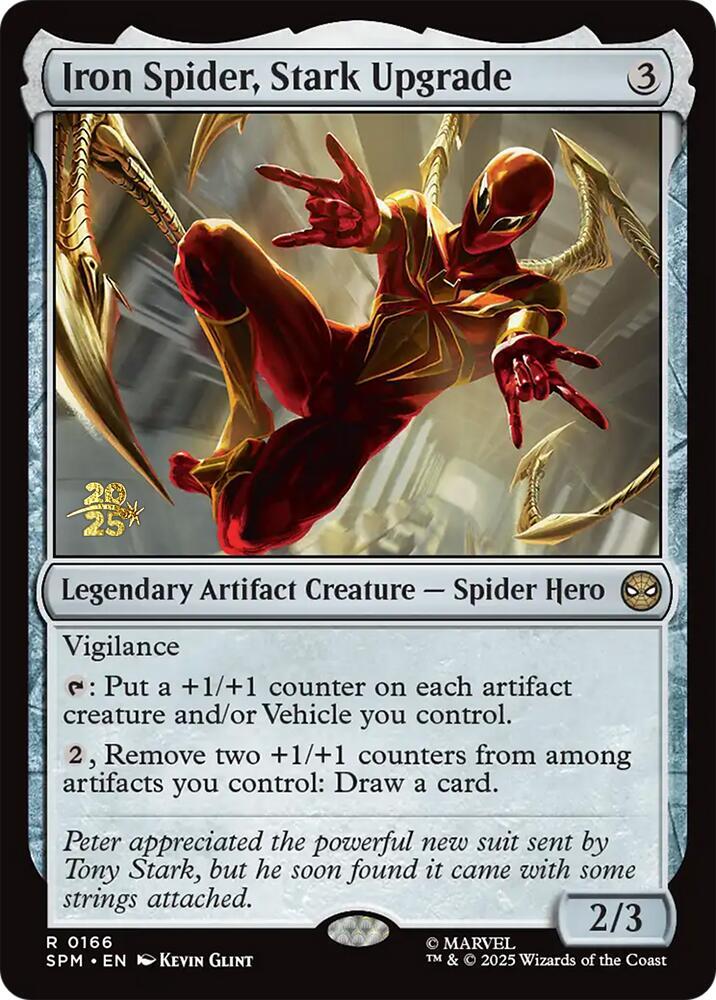 Iron Spider Stark Upgrade 166 (Prerelease Cards)  - Foil | Good Games Cannington