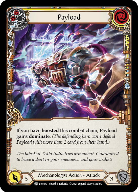 Payload (Yellow) [EVR077] (Everfest)  1st Edition Rainbow Foil | Good Games Cannington