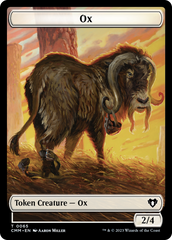 Phyrexian Golem // Ox Double-Sided Token [Commander Masters Tokens] | Good Games Cannington