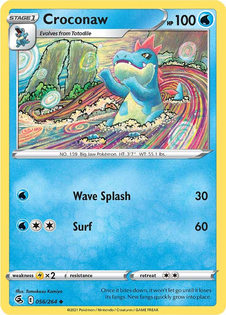 Croconaw (056/264) [Sword & Shield: Fusion Strike] | Good Games Cannington