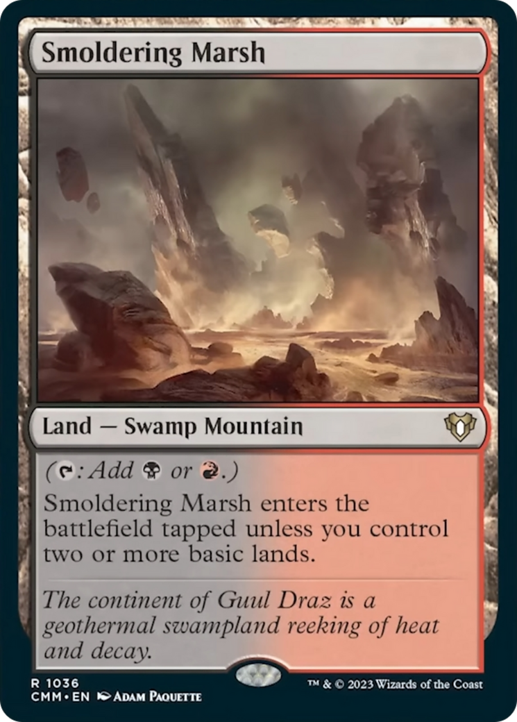 Smoldering Marsh [Commander Masters] | Good Games Cannington