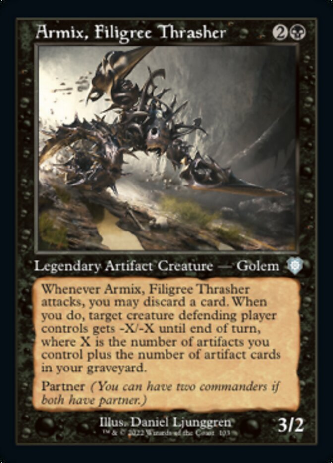 Armix, Filigree Thrasher (Retro) [The Brothers' War Commander] | Good Games Cannington